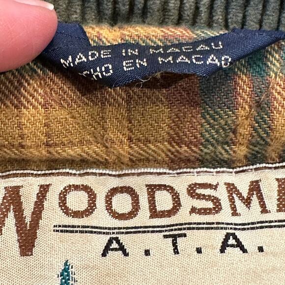 Woodsman All Terrain Apparel Mens Large Chore Coat with Flannel Interior - Picture 10 of 11